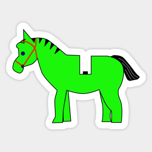 Interpretation of a Minifig Horse Sticker